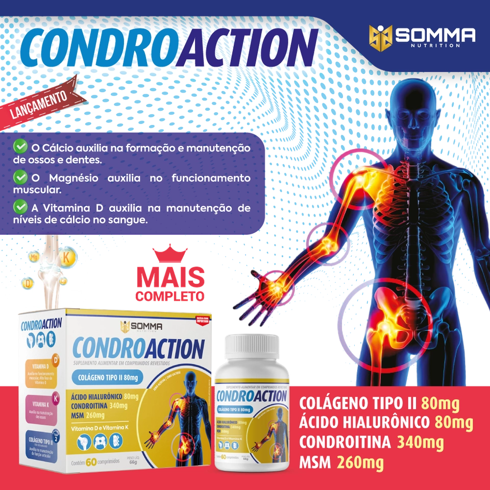 Condroaction – Colágeno Tipo II para Dor Articular e Flexibilidade | Ennergize - Imagem 2