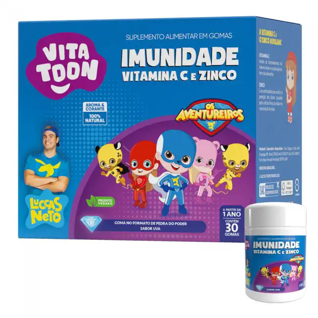 Vitatoon Kids – Gomas com Ferro, B12 e Ácido Fólico para Crescimento Infantil | Ennergize