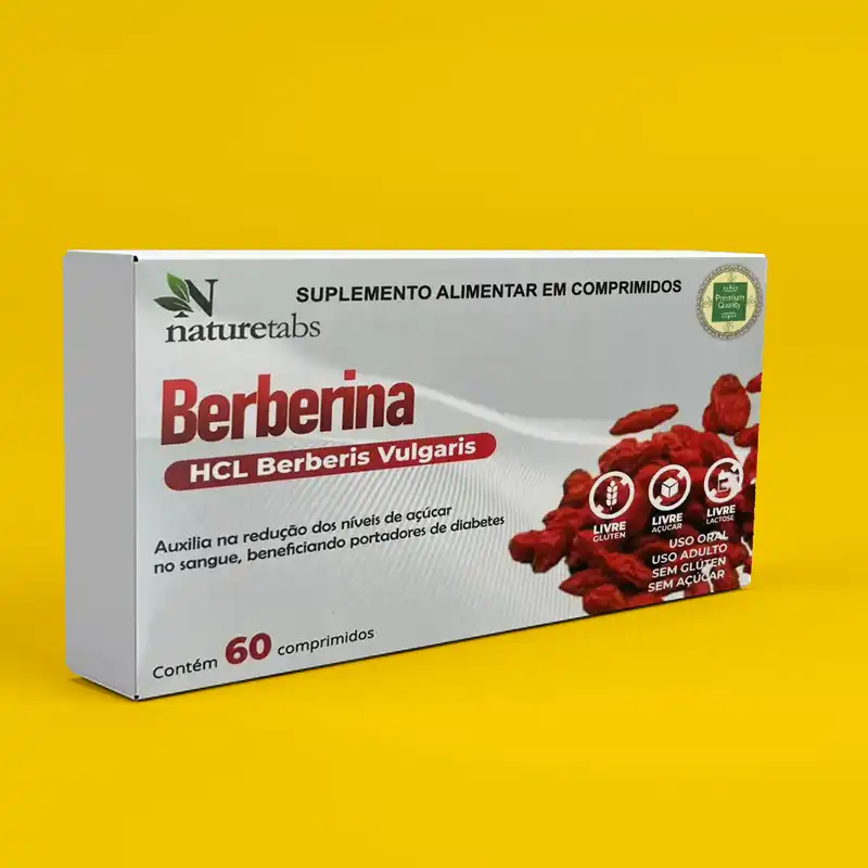 Berberina HCL NatureTabs 60 Comprimidos – Controle Natural da Glicose